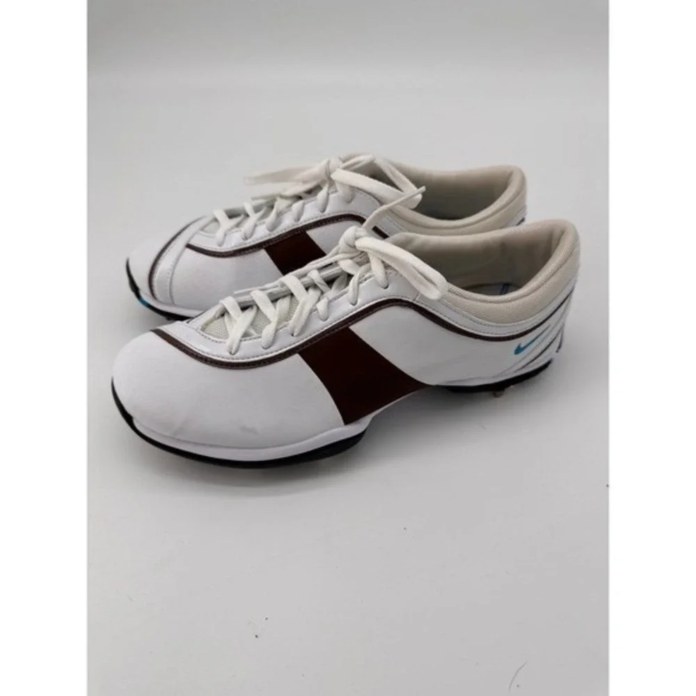 Nike Women's Golf Shoes White‎ Channel Traction Cleats 7 2008 Preppy